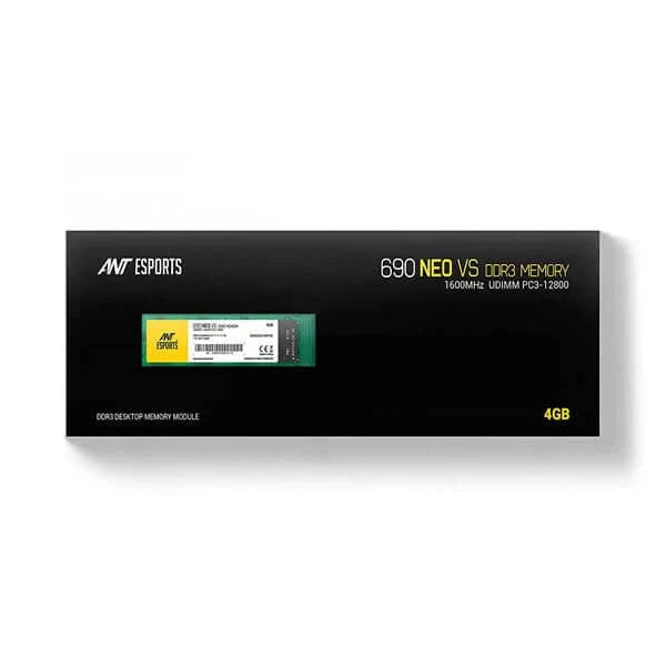 ANT ESPORTS 690 Neo VS 4GB ( 4GBx1 ) 1600MHz DDR3 RAM ( CL11 )