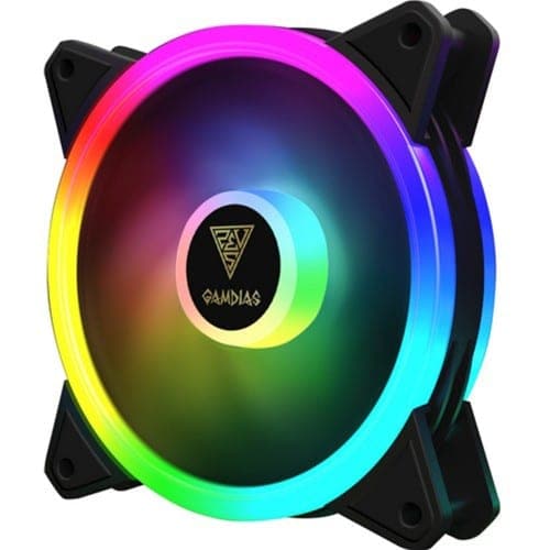 GAMDIAS Aeolus M2-1201R 120mm ARGB Cabinet Fan (Black) (Single Pack)