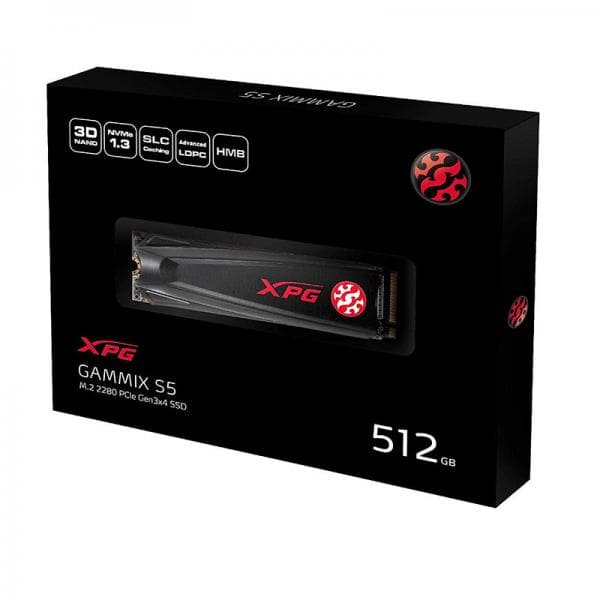 ADATA XPG Gammix S5 512GB M.2 NVME Gen3 Solid State Drive (SSD)