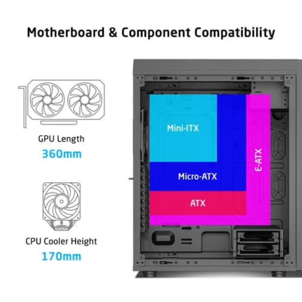 PROLAB DESIGN AI858 EATX Full Tower Cabinet ( Black )