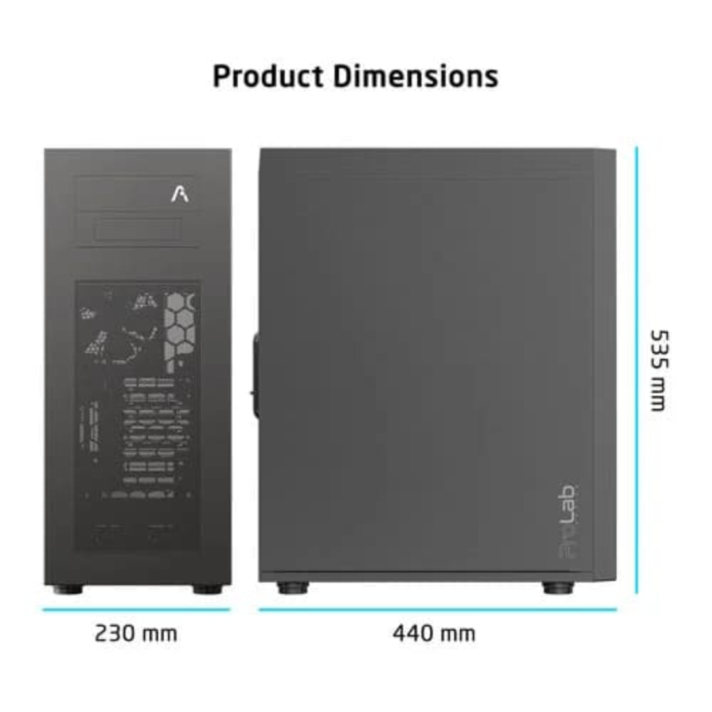PROLAB DESIGN AI858 EATX Full Tower Cabinet ( Black )