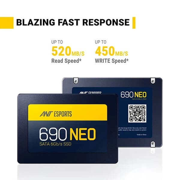 ANT ESPORTS 690 Neo 256GB 2.5 SATA SATA 3 Solid State Drive (SSD)