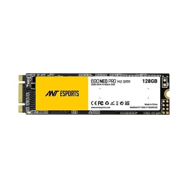 ANT ESPORTS 690 Neo Pro 128GB 2.5 SATA M.2 SATA3 Solid State Drive (SSD)