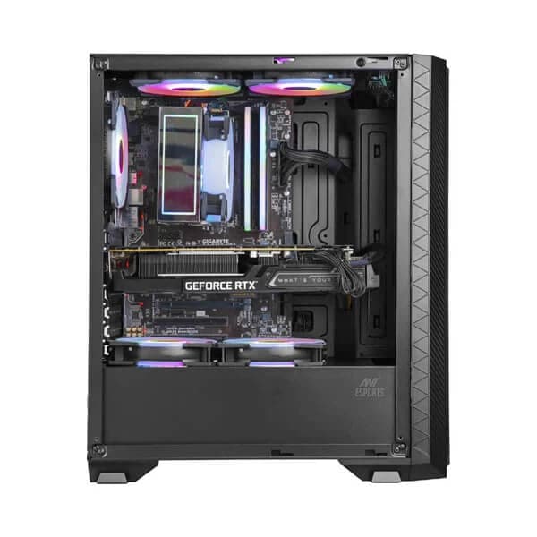 ANT ESPORTS ICE-311MT RGB ATX Mid Tower Cabinet (Black)