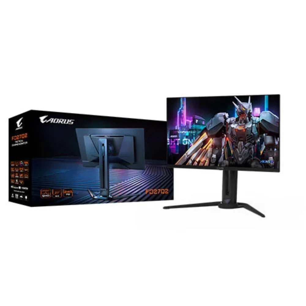 GIGABYTE Aorus FO27Q2 QD 27 Inch 2K QHD 240Hz Oled Panel 99% SRGB 0.03MS AMD Freesync Premium Pro Gaming Monitor