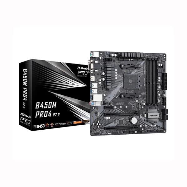 ASROCK B450M Pro4 R2.0 DDR4 AMD Motherboard