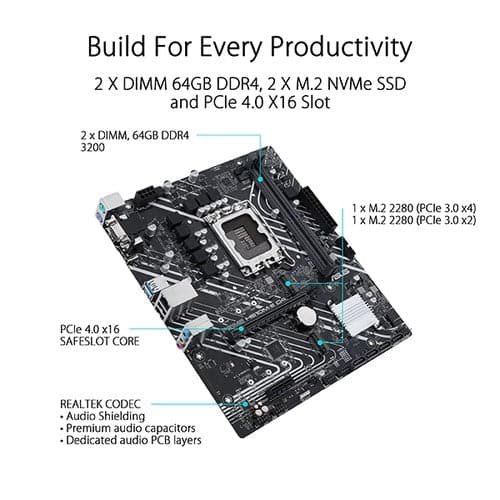 ASUS Prime H610M-E DDR4 Intel Motherboard