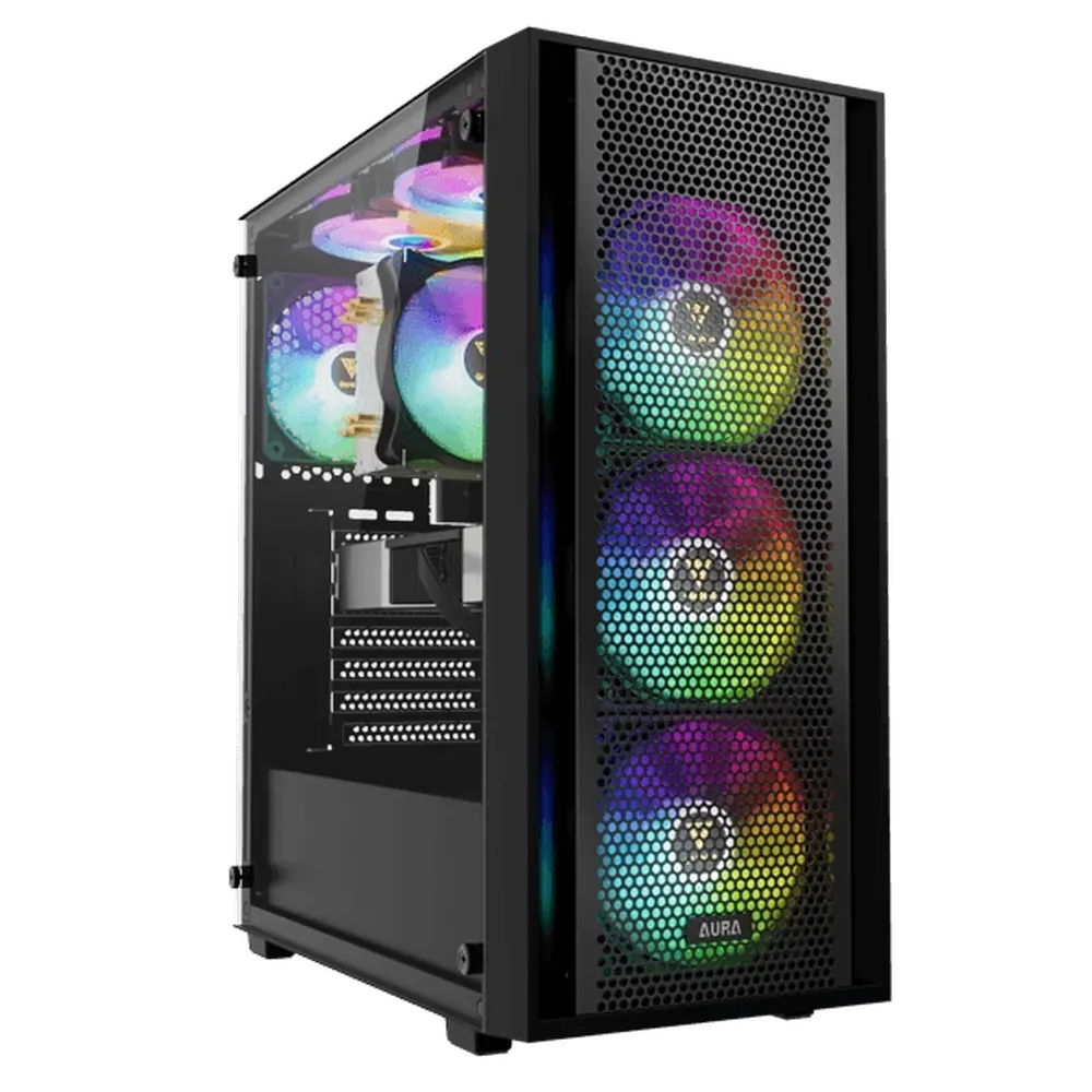 GAMDIAS Aura GC2 Elite V2 ARGB ATX Mid Tower Cabinet ( Black )