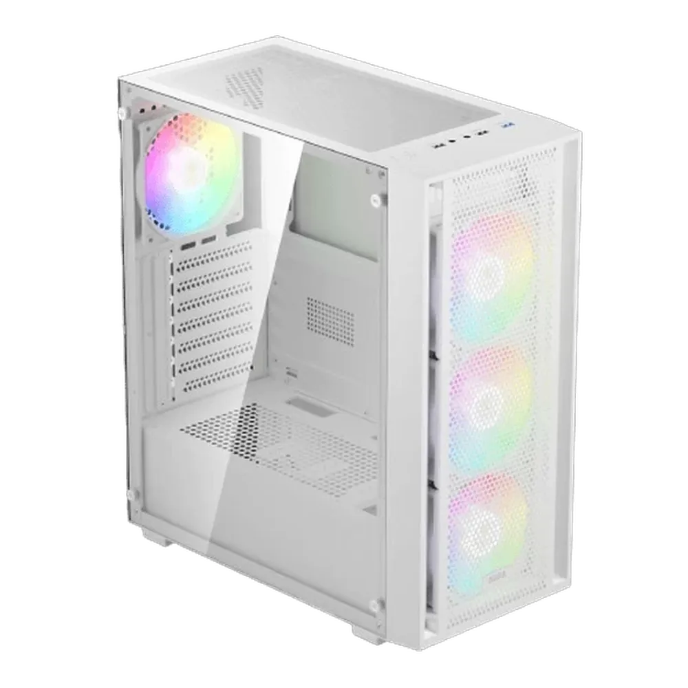 GAMDIAS Aura GC2 Elite WH V2 ARGB ATX Mid Tower Cabinet ( White )