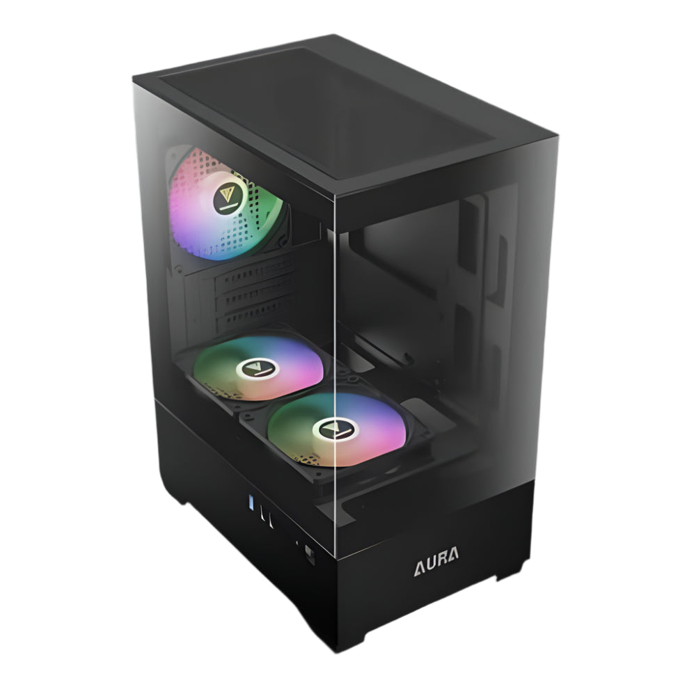 GAMDIAS Aura GC9M ARGB MATX Mini Tower Cabinet ( Black )