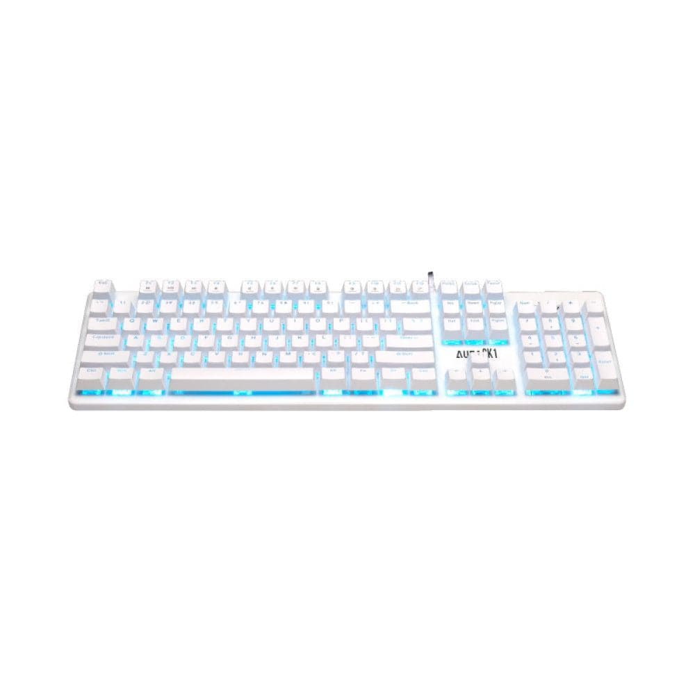 GAMDIAS AURA GK1 Full Size Mechanical Wired Gaming Keyboard ( White ) ( Mechanical Switches )