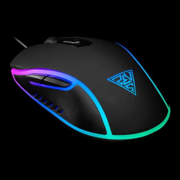 GAMDIAS Aura GS1 Wired Ergonomic Gaming Mouse ( 3600DPI / 6 Macro Buttons ) ( Black )