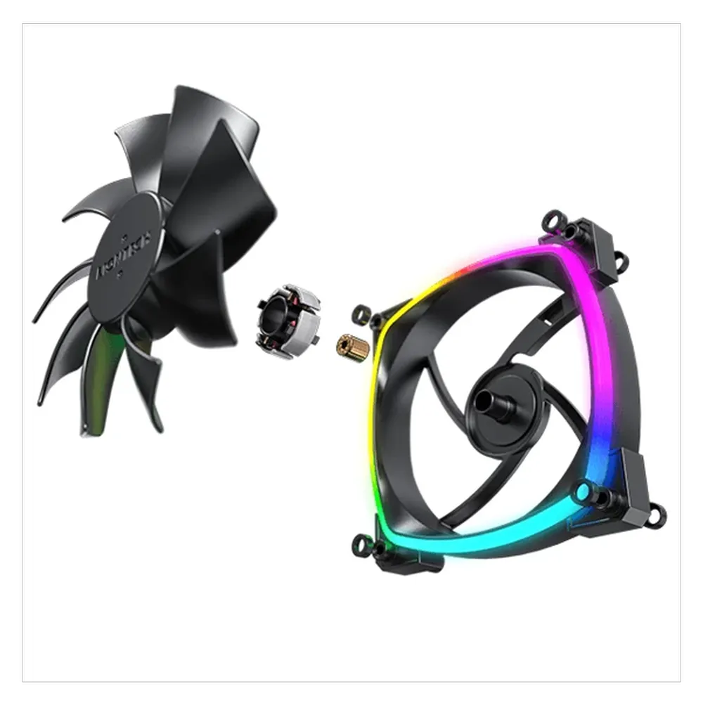 MONTECH AX120 PWM 120mm ARGB Cabinet Fan (Black) (Single Pack)