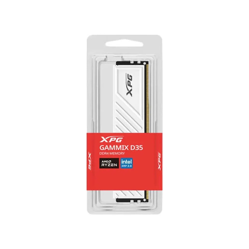ADATA XPG Gammix D35 16GB ( 16GB x 1 ) 3600MHz DDR4 RAM (White) ( CL18 )