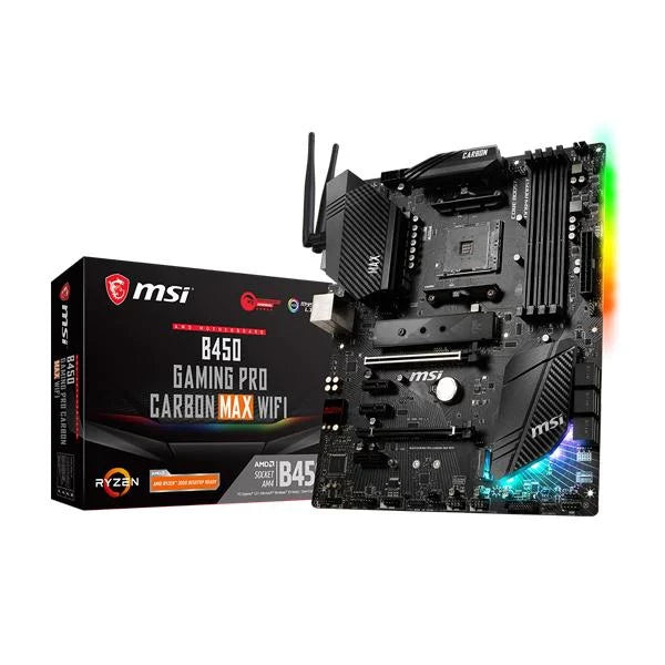 MSI B450 Gaming Pro Carbon Max Wifi DDR4 AMD Motherboard