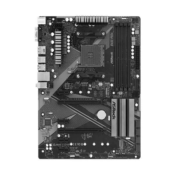 ASROCK B450 Pro4 R2.0 DDR4 AMD Motherboard