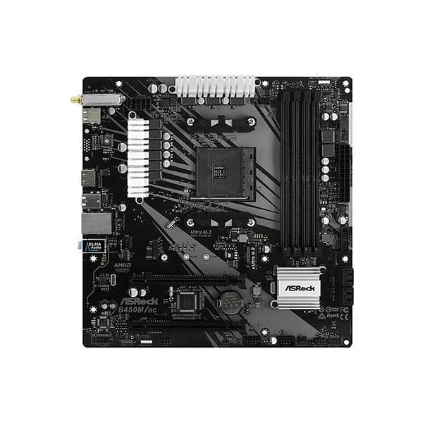 ASROCK B450M/Ac Wifi DDR4 AMD Motherboard