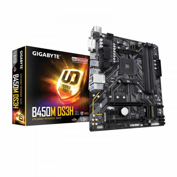 GIGABYTE B450M DS3H DDR4 AMD Motherboard