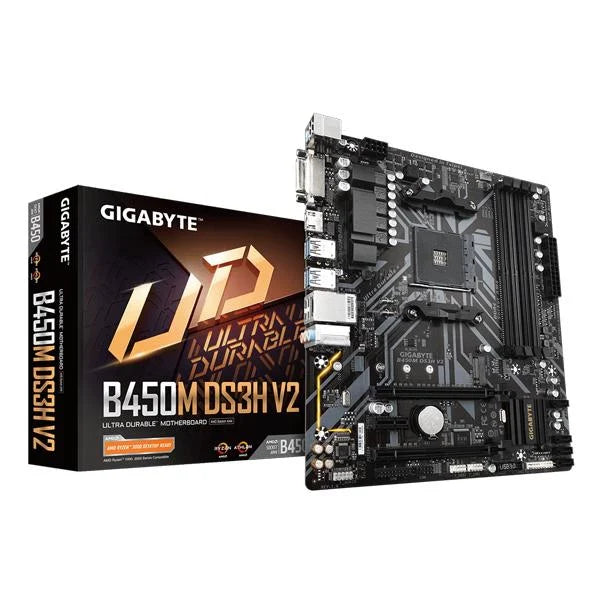 GIGABYTE B450M DS3H V2 DDR4 AMD Motherboard