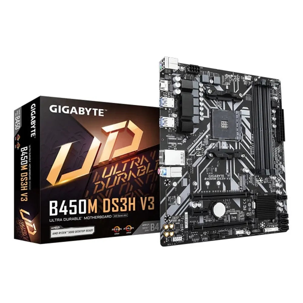 GIGABYTE B450M DS3H V3 DDR4 AMD Motherboard