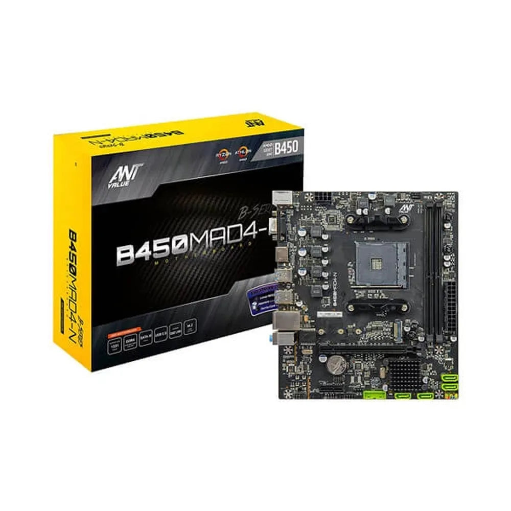 ANT VALUE B450MAD4-N DDR4 AMD Motherboard