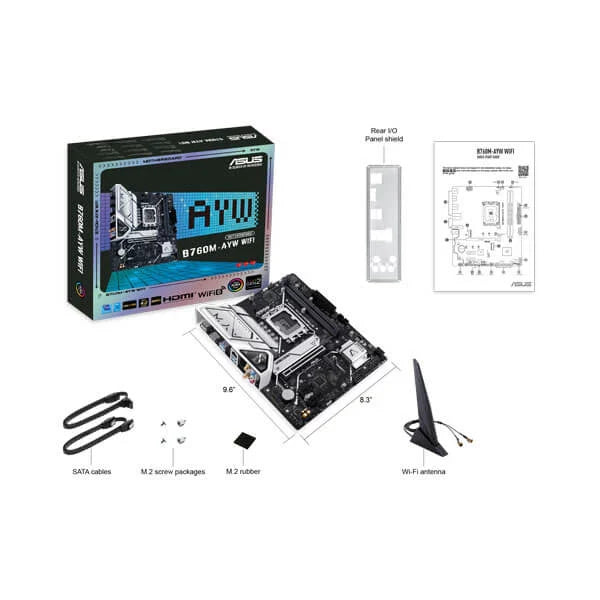 ASUS B760M-AYW WIFI DDR5 Intel Motherboard