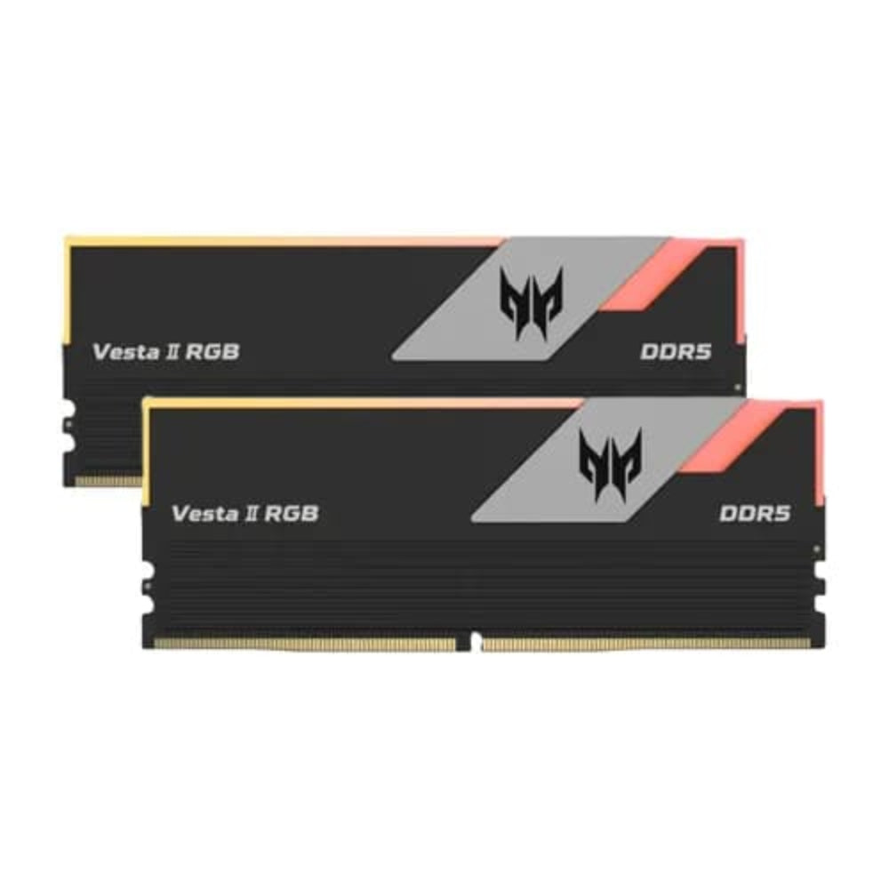 ACER Predator Vesta II RGB 64GB ( 32GB x 2 ) 6000MHz DDR5 RAM ( Black ) ( CL32 )