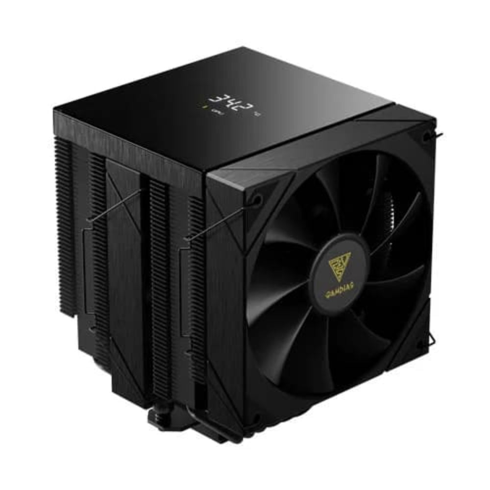 GAMDIAS Boreas P2-62D 120mm Dual Tower CPU Air Cooler ( Black ) ( With LCD Display )