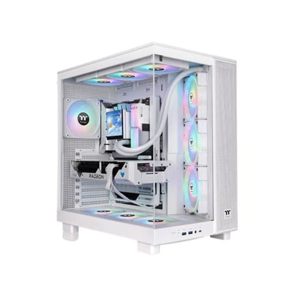 THERMALTAKE View 380 XL TG ARGB ATX Mid Tower Cabinet (White)