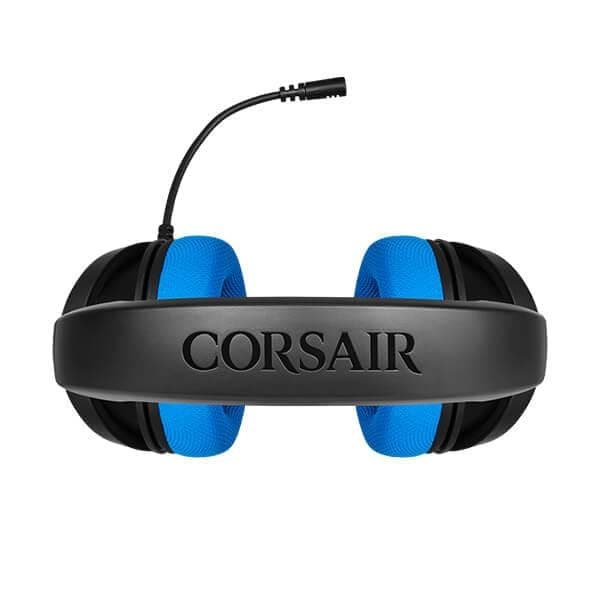 CORSAIR HS35 Wired Stereo Gaming Headphone With Mic ( Blue ) ( PC/Mobile/Mac/Xbox )