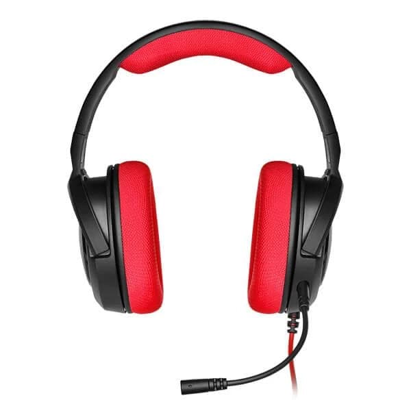 CORSAIR HS35 Wired Stereo Gaming Headphone With Mic ( Red ) ( PC/Mobile/Mac/Xbox )