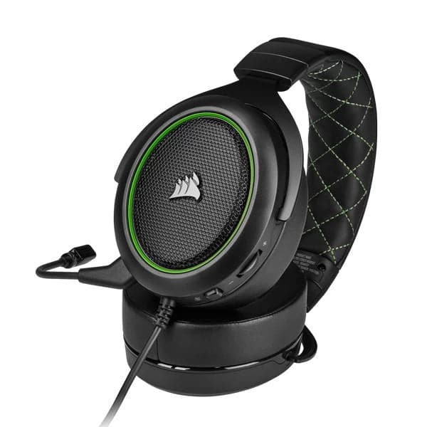 CORSAIR HS50 3.5mm Wired Stereo Gaming Headphone With Mic ( Green ) ( PC/Mobile/Mac/Xbox )