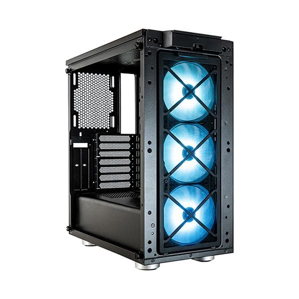 CORSAIR iCUE 465X RGB ATX Mid Tower Cabinet with SP120 RGB Fans (Black)