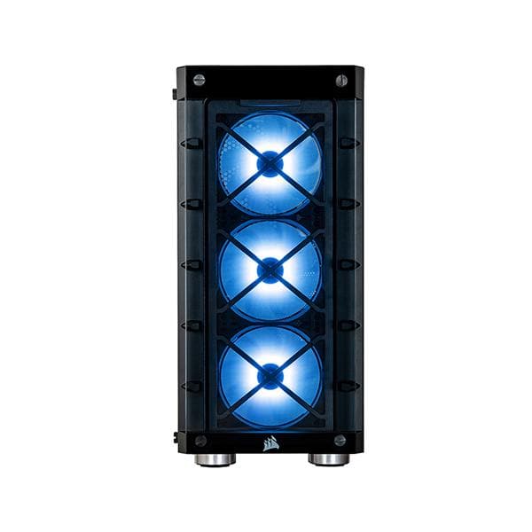 CORSAIR iCUE 465X RGB ATX Mid Tower Cabinet with SP120 RGB Fans (Black)