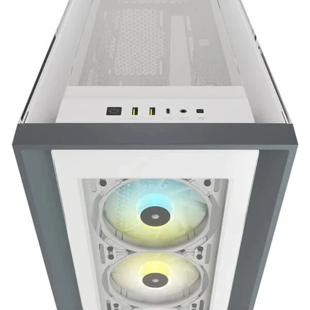 CORSAIR iCUE 5000X RGB ATX Mid Tower Cabinet (White)