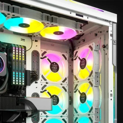 CORSAIR iCUE 5000T RGB EATX Mid Tower Cabinet (White)