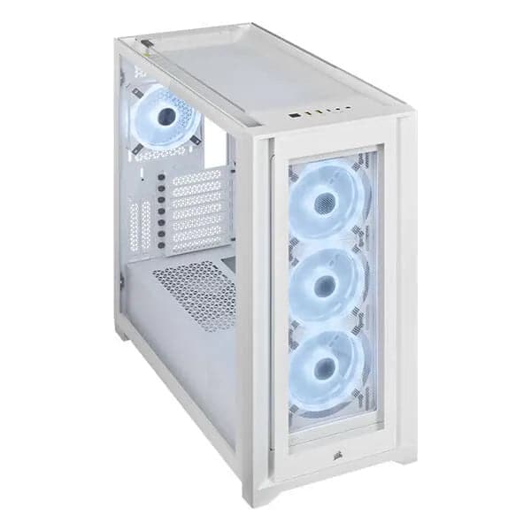 CORSAIR iCUE 5000X RGB QL Edition EATX Mid Tower Cabinet (White)