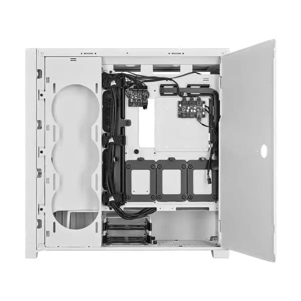 CORSAIR iCUE 5000X RGB QL Edition EATX Mid Tower Cabinet (White)