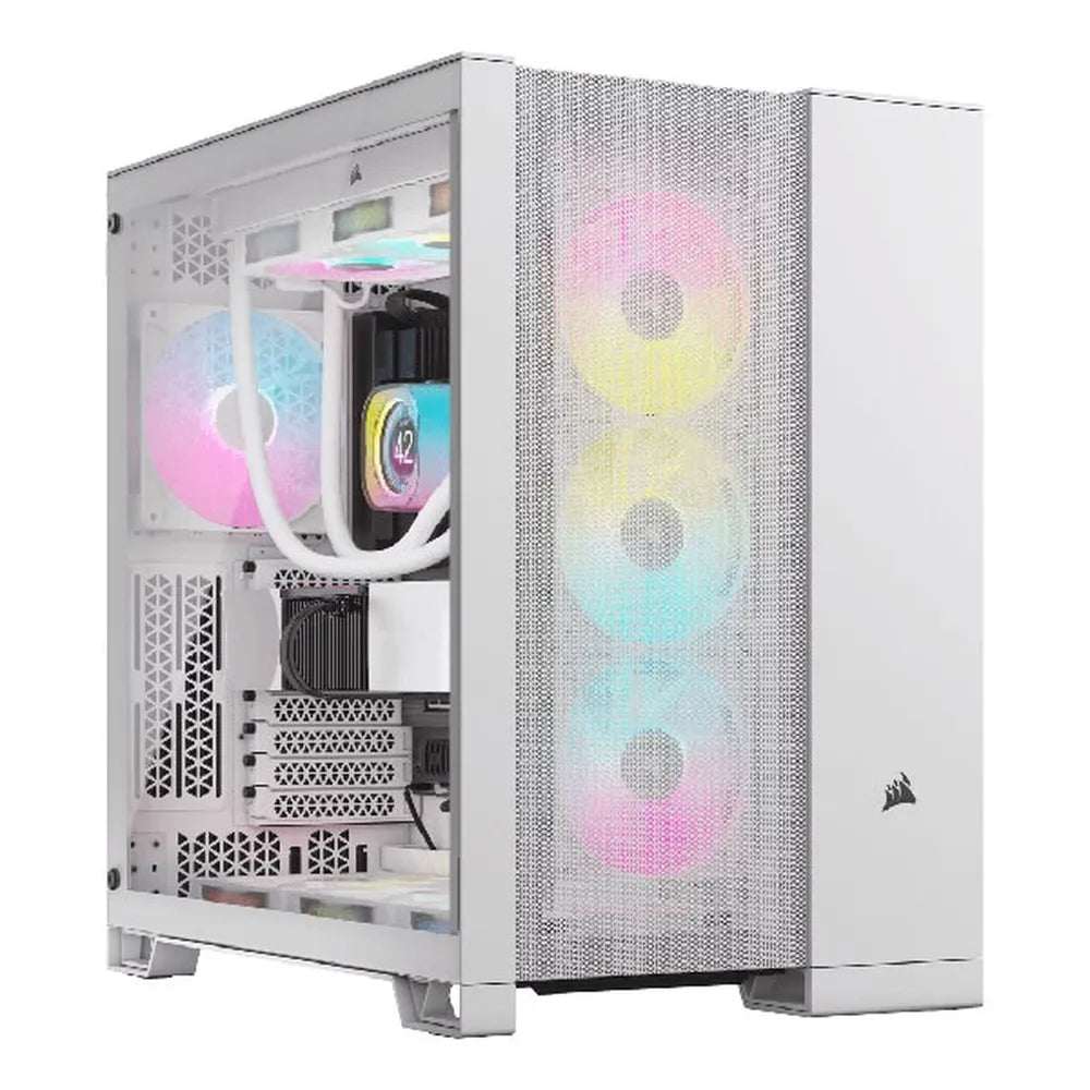 CORSAIR 6500D Airflow ATX Mid Tower Dual Chamber Cabinet (White)