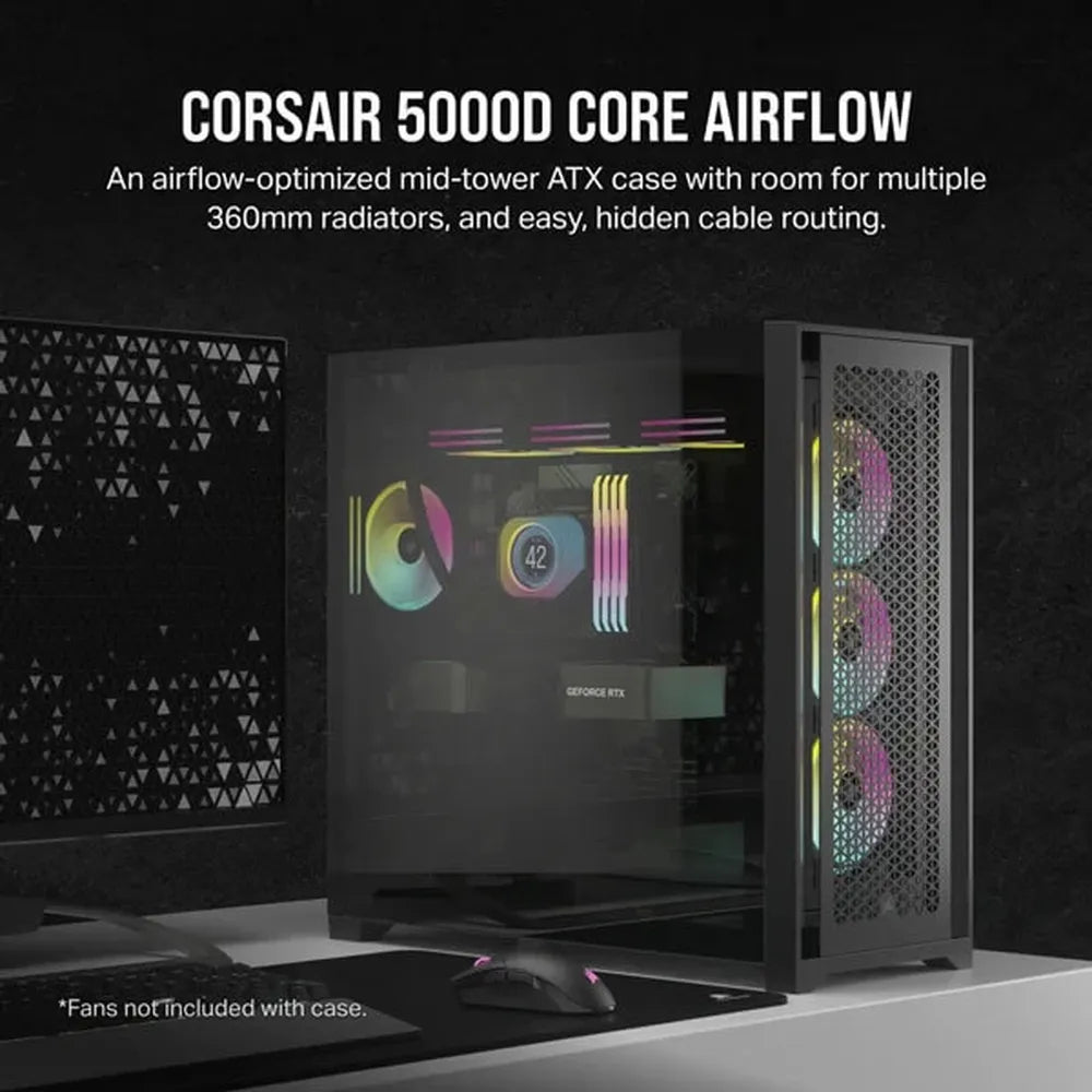 CORSAIR 5000D Core Airflow ATX Mid Tower Cabinet (Black)