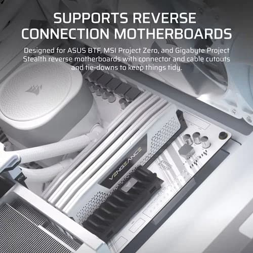 CORSAIR Frame 4000D RS ARGB EATX Mid Tower Cabinet ( White )