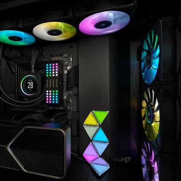 CORSAIR iCUE 5000T RGB EATX Mid Tower Cabinet (Black)