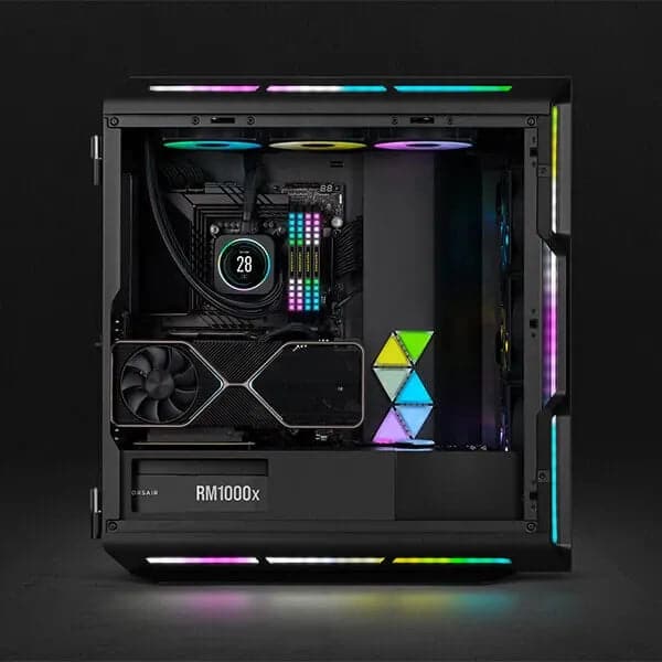 CORSAIR iCUE 5000T RGB EATX Mid Tower Cabinet (Black)