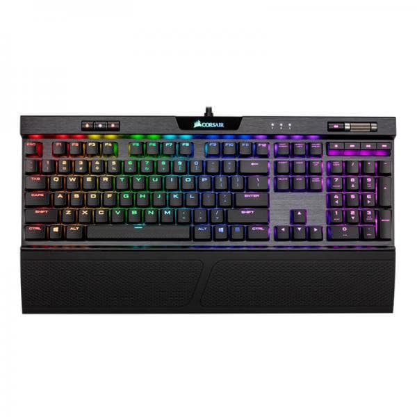 CORSAIR K70 MK.2 Rapidfire Full Size Mechanical Wired Gaming Keyboard ( Black ) ( Cherry MX Speed Switch ) ( CH-9109014-NA )