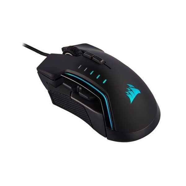 CORSAIR Glaive Wired Ergonomic Gaming Mouse ( CH-9302211-AP ) ( 18000DPI / 7 Buttons ) ( Black )