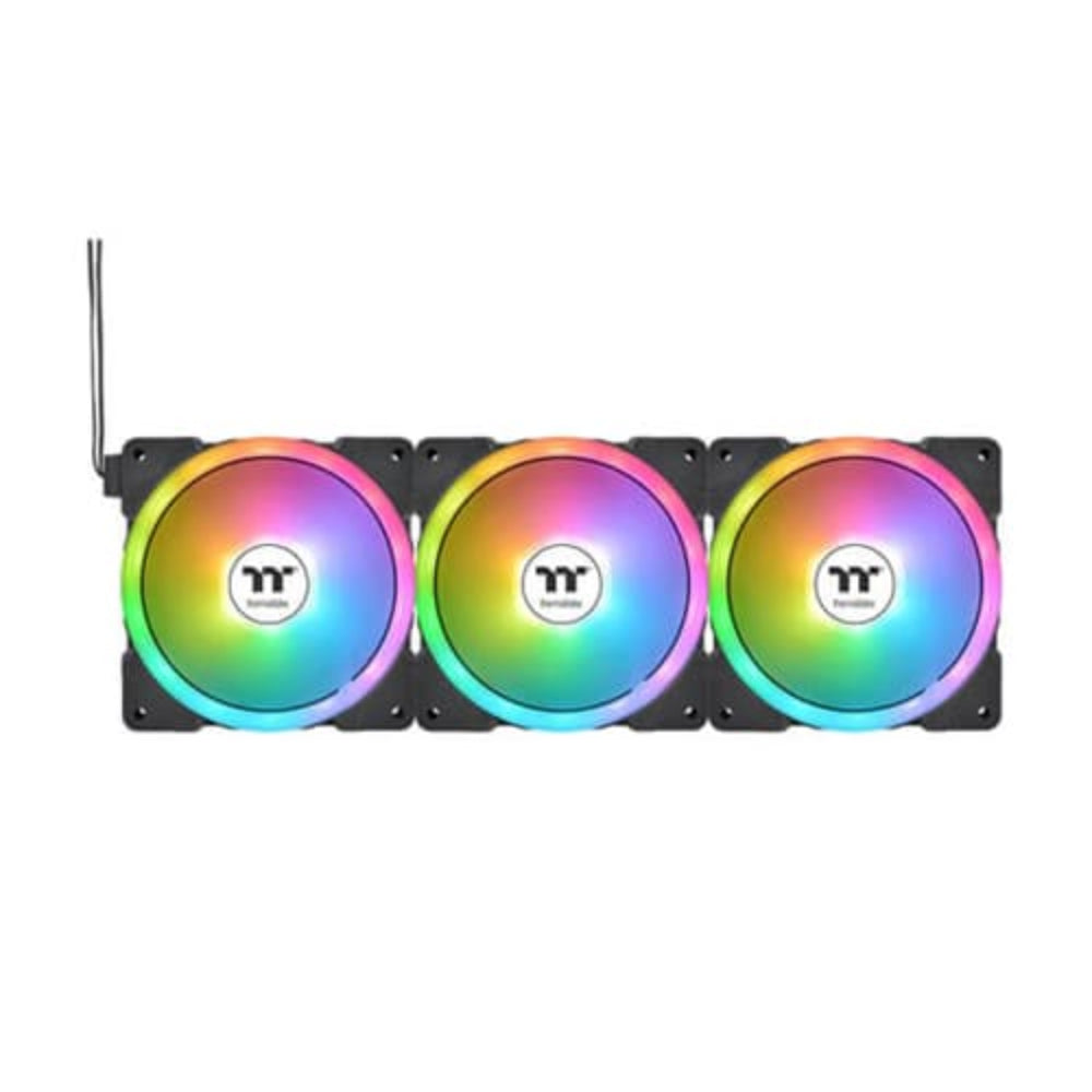 THERMALTAKE Swafan EX12 Wireless ARGB Cabinet Fan ( Black ) ( Triple Pack )