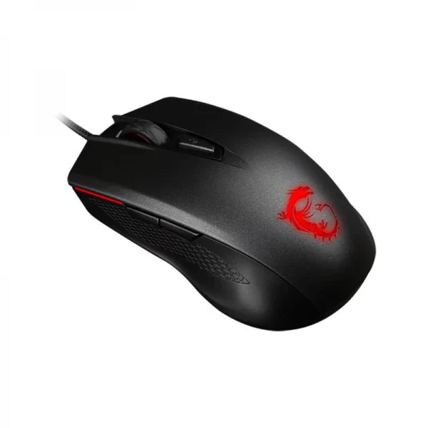 MSI Clutch GM40 RGB Wired Ambidextrous Gaming Mouse ( CLUTCH-GM40 ) ( 5000DPI / 9 Macro Button ) ( Black )