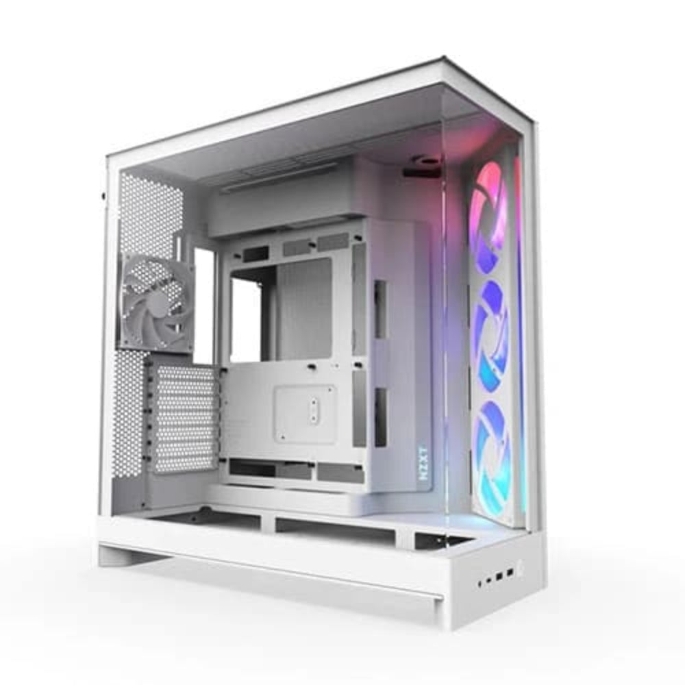 NZXT H9 Flow RGB 2025 Edition EATX Mid Tower Cabinet (White)