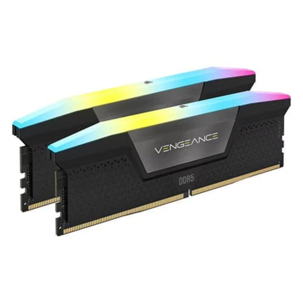 CORSAIR Vengeance RGB 96GB ( 48GB x 2 ) 7200Mhz DDR5 RAM (Black) ( CL40 )