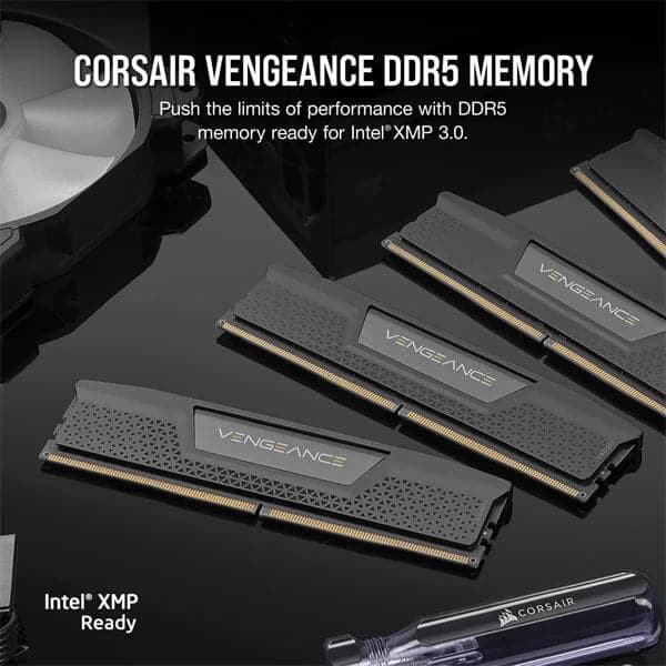 CORSAIR Vengeance 32GB ( 16GB x 2 ) DDR5 6000MHz RAM ( Black ) ( CL40 )